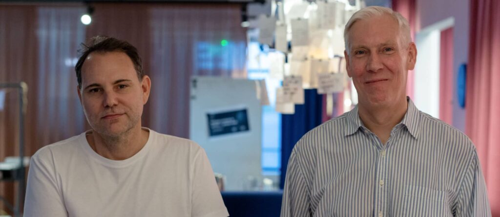 Nathan Van Wyk till vänster och Mark Dopson till höger