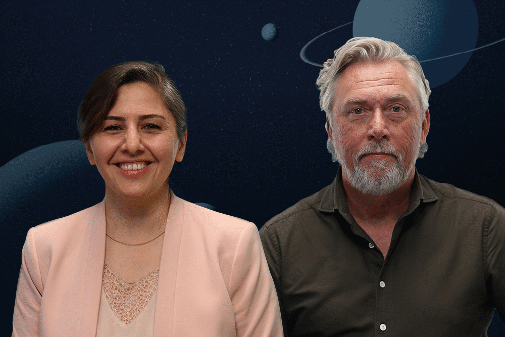 Aida Moayedzadeh, innovationsledare och Eddie Freij, tech-lead